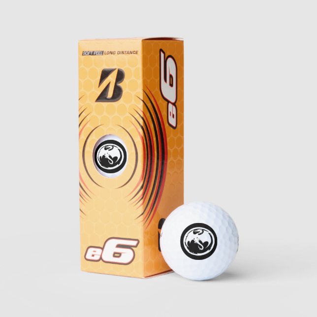 White Dragon Bridgestone e6 golf balls 3 pk (Packaging)