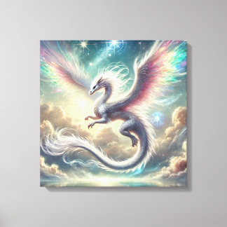 White Dragon Canvas Print