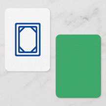 White Dragon Mahjong Tile w/ Jade Green Back