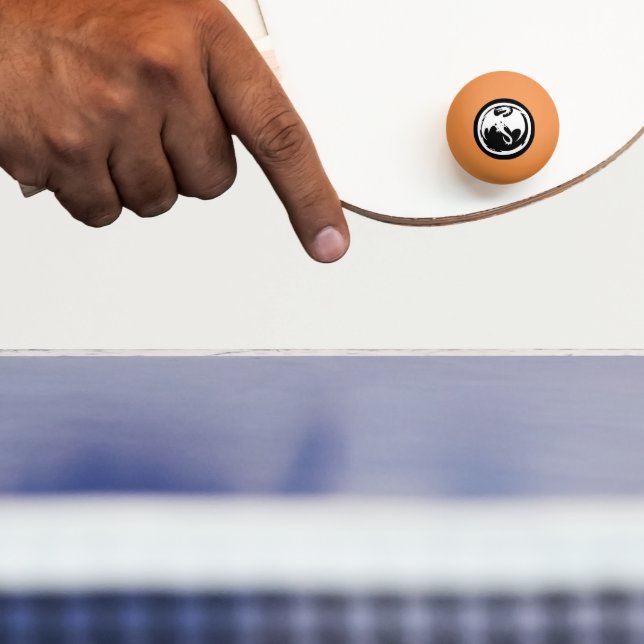 White Dragon orange 3 star ping pong ball (Paddle)