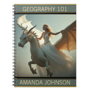 White Dragon Rider Notebook