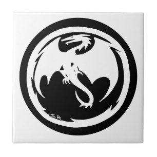 White Dragon small tile