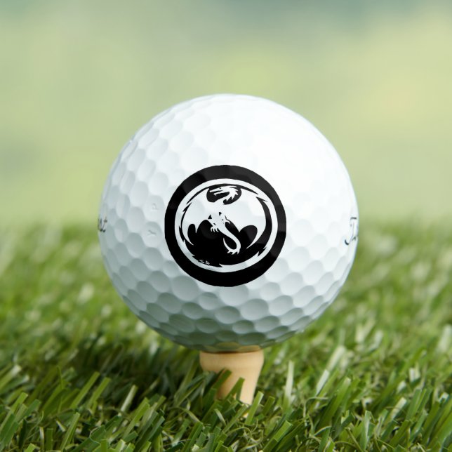 White Dragon Titleist Pro V1 balles de golf 12 pk (T-shirt Insitu)