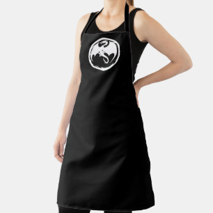 White Dragon women chef apron