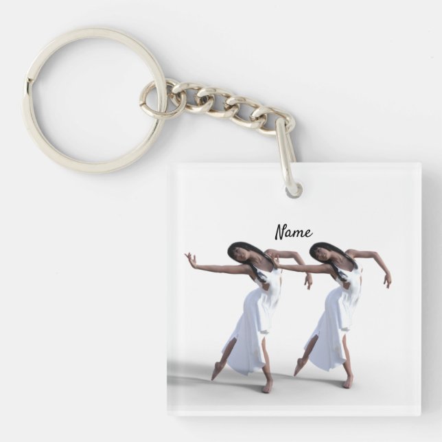 White Dress Dancer Thunder_Cove   Keychain (Front)