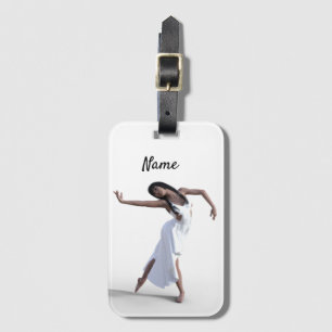 White Dress Dancer Thunder_Cove Luggage Tag
