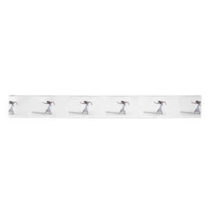 White Dress Dancer Thunder_Cove Satin Ribbon