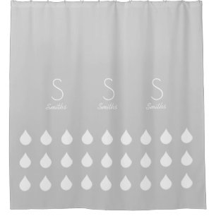 white drops with family name & initial