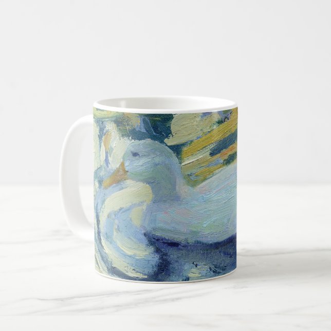 White Duck Coffee Mug (Front Left)