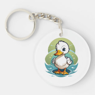 white-duck keychain