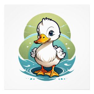 white-duck photo print