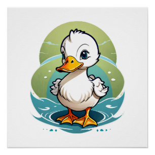 white-duck poster