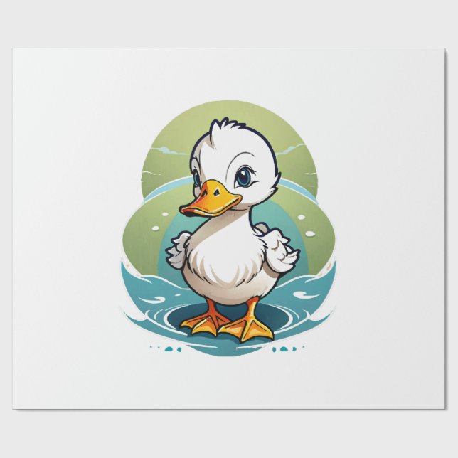 white-duck wrapping paper (Flat)