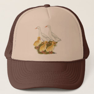 White Ducks and Ducklings Trucker Hat