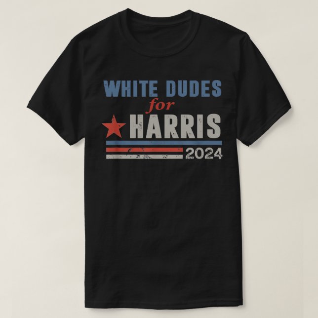 White Dudes For Kamala  8 T-Shirt (Design Front)
