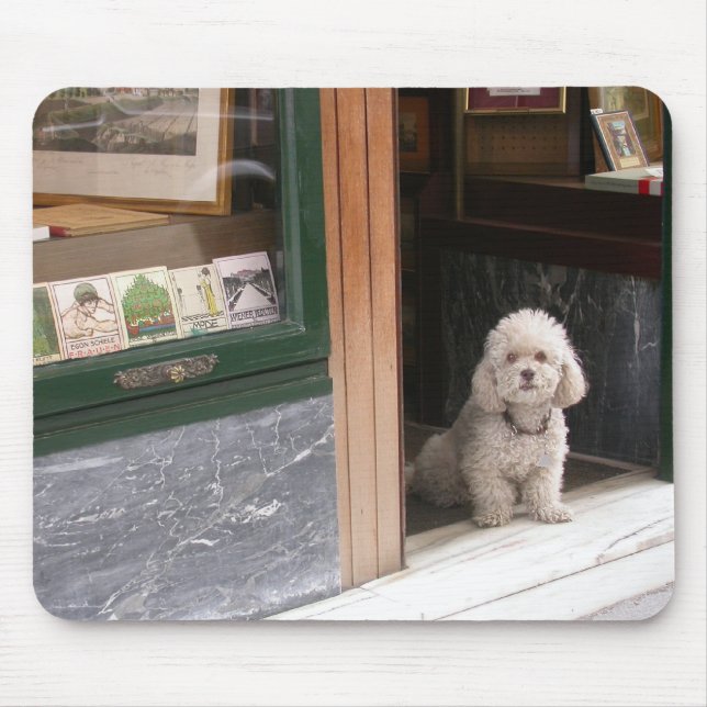 White Dwarf Poodle Mouse Pad (Front)