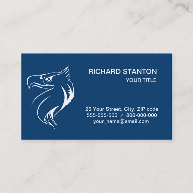 White eagle business card (Front)