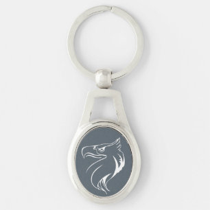 White eagle keychain
