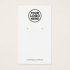 White Earring Add Logo Display Holder