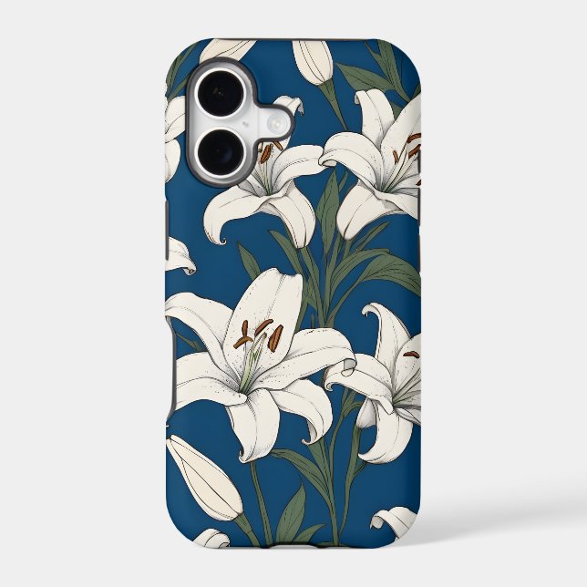 White easter lilies pattern (Back)