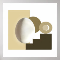 White Egg Modern Bauhaus Design