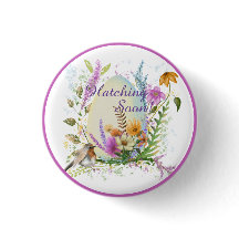 White egg small bird colourful flowers floral