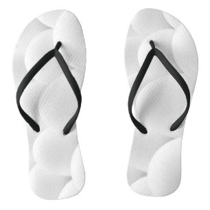 White Eggs Shells Funny Custom Created Flip Flops