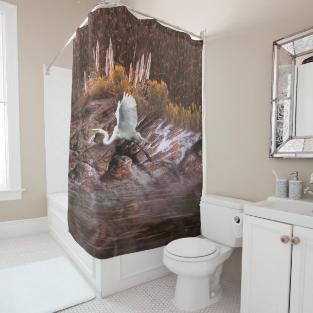 White Egret THE LAKE IS LIFE (In Situ)