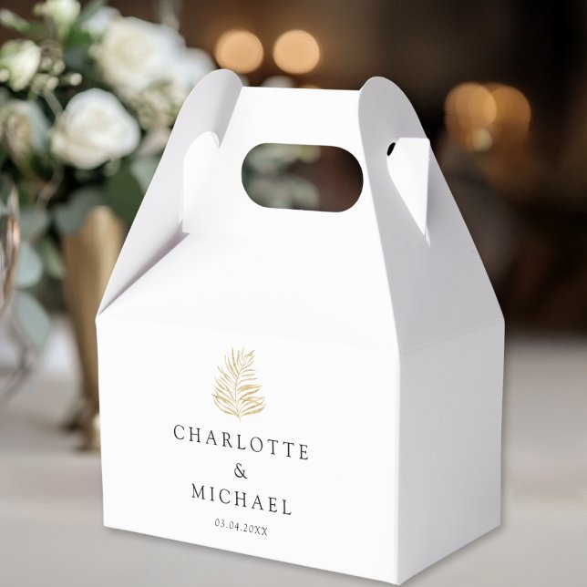 White Elegant Plant Trending Weddings Favor Box (White Elegant Plant Trending Weddings Favor Boxes)