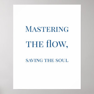 White Elegant Serif Style Perfusionist Print