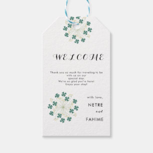 White Elegant Thank You Favour Gift Tags