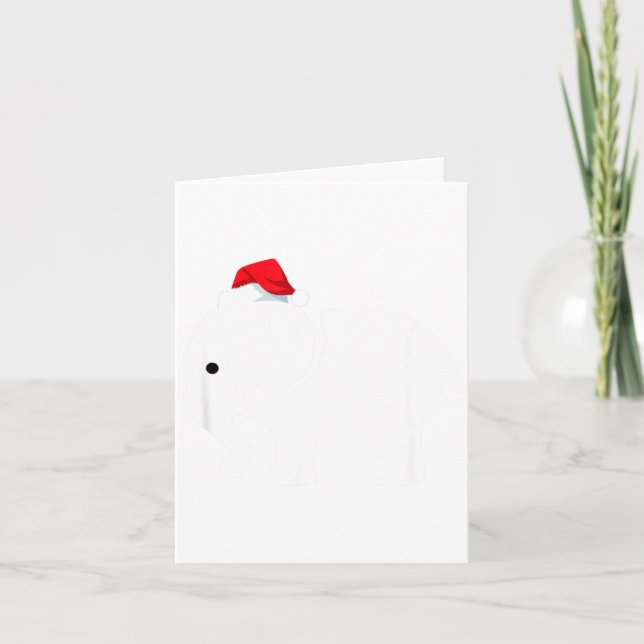 White Elephan, Christmas Party Gift  Card (Front)