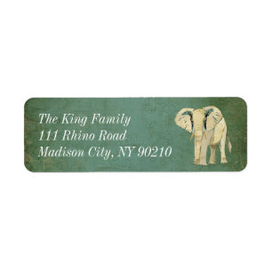 White Elephant Address Label