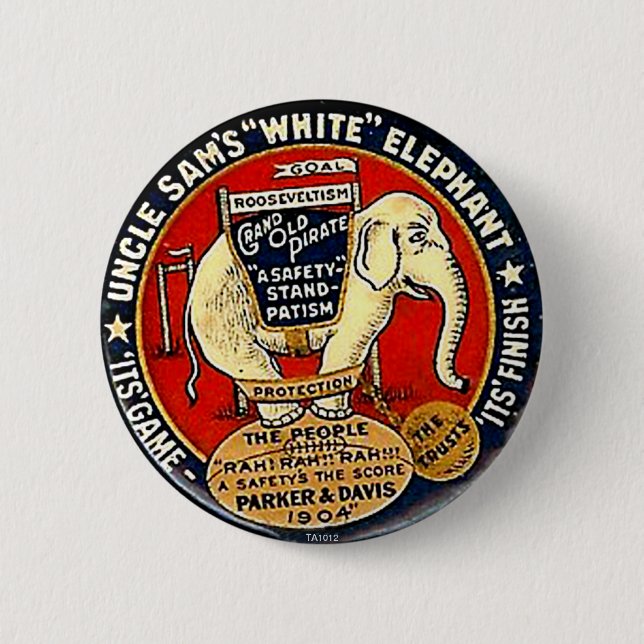 White Elephant - Button (Front)