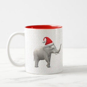 White Elephant Christmas Mug