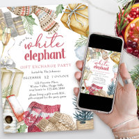 White Elephant Cozy Christmas Gift Exchange Party