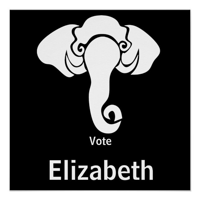 White Elephant  Family Home Address Republican  Poster (Front)