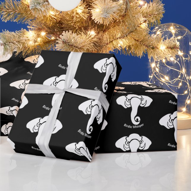 White Elephant  Family Home Address Republican  Wrapping Paper (Holidays)