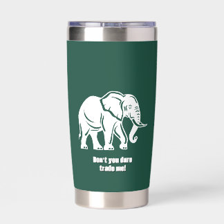 White Elephant Gag Gift Insulated Tumbler