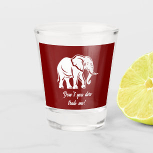 White Elephant Gag Gift Shot Glass