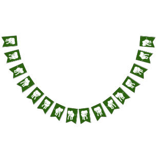 White Elephant Gift Exchange Christmas Party Bunting Flags