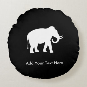 White Elephant Gift Exchange Party Round Pillow