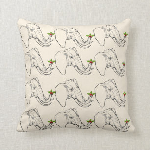 White elephant gift (humour) throw pillow