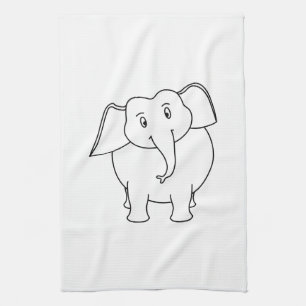 White Elephant. Kitchen Towel