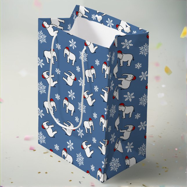 White Elephant Party Christmas (Blue) Gift Bag (Creator Uploaded)