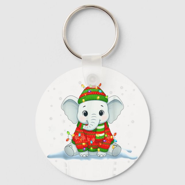 White Elephant Pjs For Adults Under 15 20  Keychain (Front)