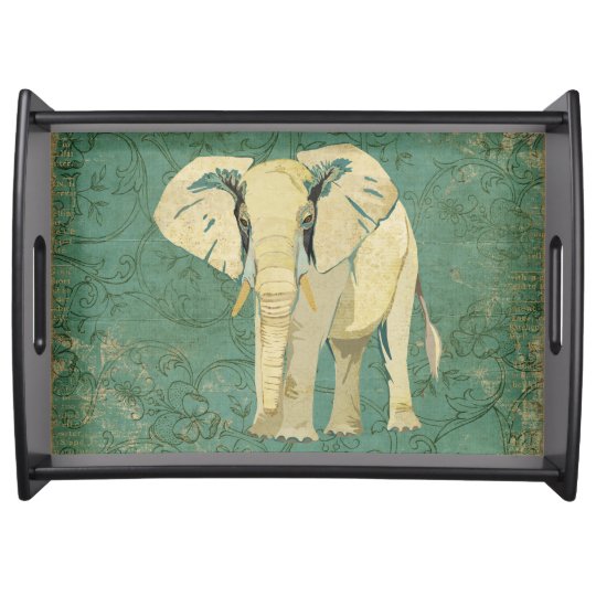 White Elephant Serving Tray