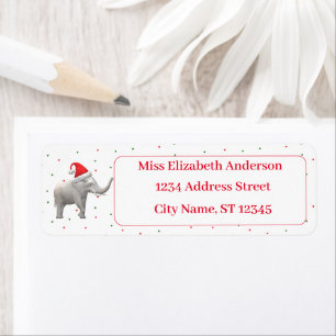 White Elephant Themed Return Address