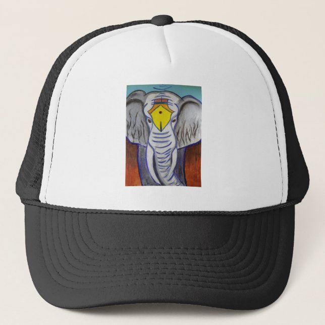 White Elephant Trucker Hat (Front)