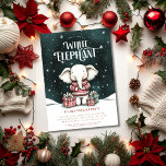 White Elephant Ugly Sweater Party Invitation<br><div class="desc">Invite your guests to a fun-filled White Elephant & Ugly Sweater Party with this adorable invitation! Featuring an elephant wearing an ugly sweater and surrounded by festive Christmas gifts, this watercolor design brings out the holiday spirit in style. You can transfer this delightful design onto a variety of products effortlessly....</div>